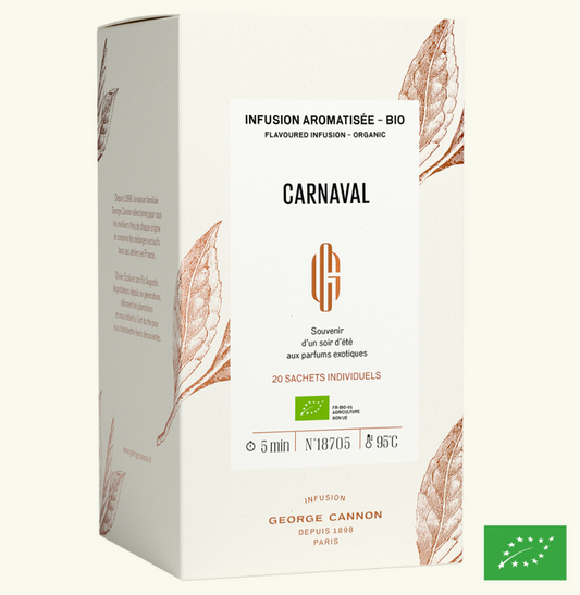 CARNAVAL - Infusion aromatisée BIO - Boîte 20 sachets
