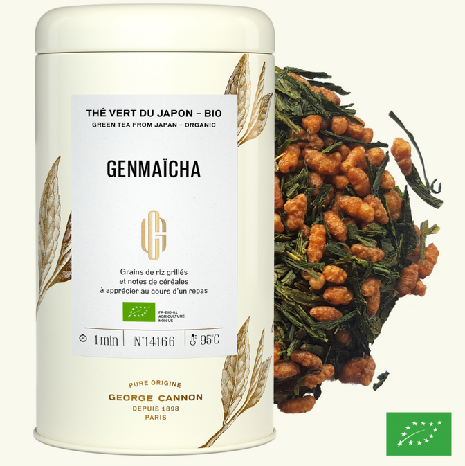 GENMAÏCHA - Thé vert du Japon BIO - Boîte 100g