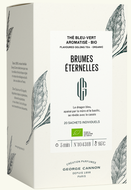 BRUMES ETERNELLES - Thé bleu-vert aromatisé BIO - boîte 20 sachets
