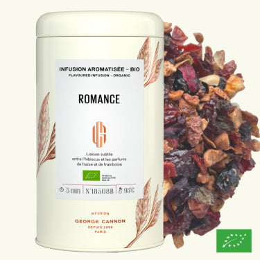 ROMANCE - Infusion aromatisée BIO - Boîte 100g