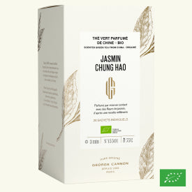 JASMIN CHUNG HAO - Thé vert parfumé de Chine BIO - Boîte 20 sachets