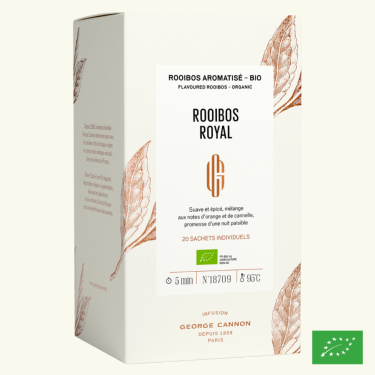 ROOIBOS ROYAL - Rooibos aromatisé BIO - Boîte 20 sachets