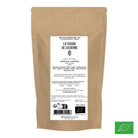 LA TISANE DE LUCIENNE - Infusion Bio -Recharge 80g