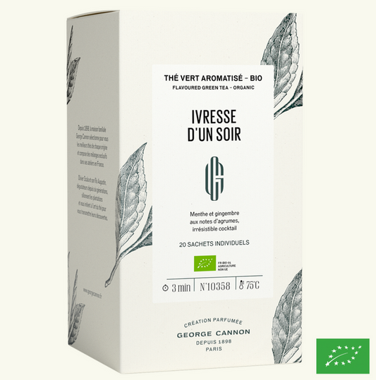 Ivresse d'un soir -Thé vert Aromatisé -Boîte 20 sachets